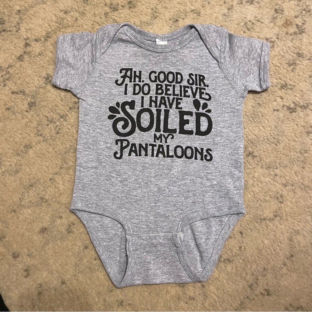 Ah good sir 12 month baby unisex onesie - NEVER WORN